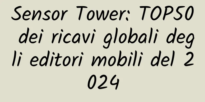 Sensor Tower: TOP50 dei ricavi globali degli editori mobili del 2024