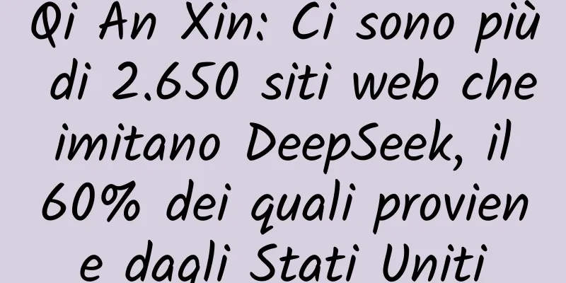 Qi An Xin: Ci sono più di 2.650 siti web che imitano DeepSeek, il 60% dei quali proviene dagli Stati Uniti