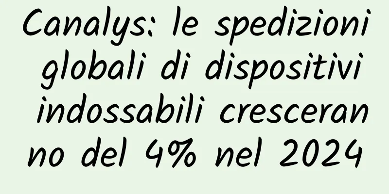 Canalys: le spedizioni globali di dispositivi indossabili cresceranno del 4% nel 2024