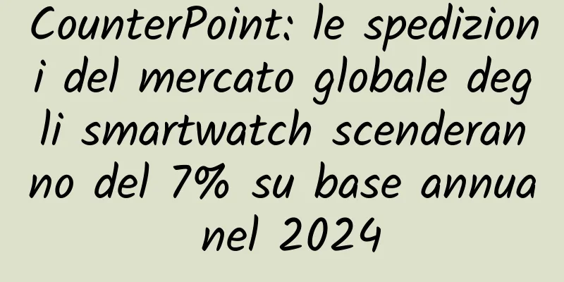 CounterPoint: le spedizioni del mercato globale degli smartwatch scenderanno del 7% su base annua nel 2024
