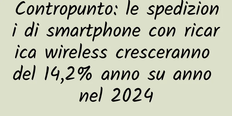 Contropunto: le spedizioni di smartphone con ricarica wireless cresceranno del 14,2% anno su anno nel 2024
