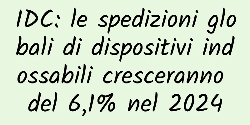IDC: le spedizioni globali di dispositivi indossabili cresceranno del 6,1% nel 2024