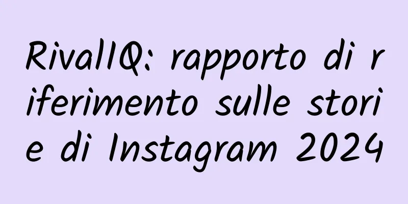 RivalIQ: rapporto di riferimento sulle storie di Instagram 2024