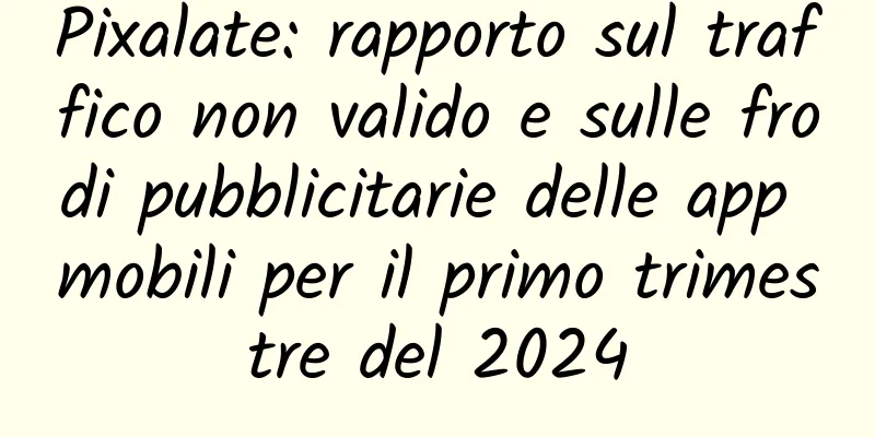 Pixalate: rapporto sul traffico non valido e sulle frodi pubblicitarie delle app mobili per il primo trimestre del 2024