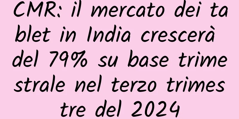 CMR: il mercato dei tablet in India crescerà del 79% su base trimestrale nel terzo trimestre del 2024