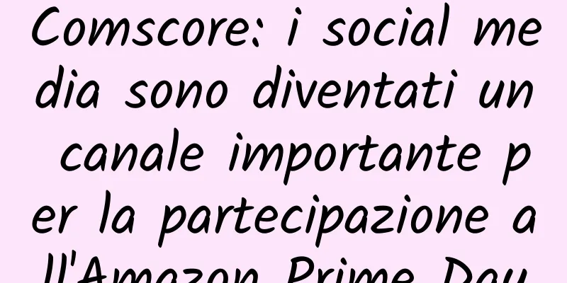 Comscore: i social media sono diventati un canale importante per la partecipazione all'Amazon Prime Day