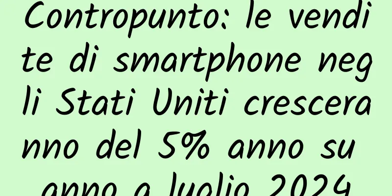 Contropunto: le vendite di smartphone negli Stati Uniti cresceranno del 5% anno su anno a luglio 2024