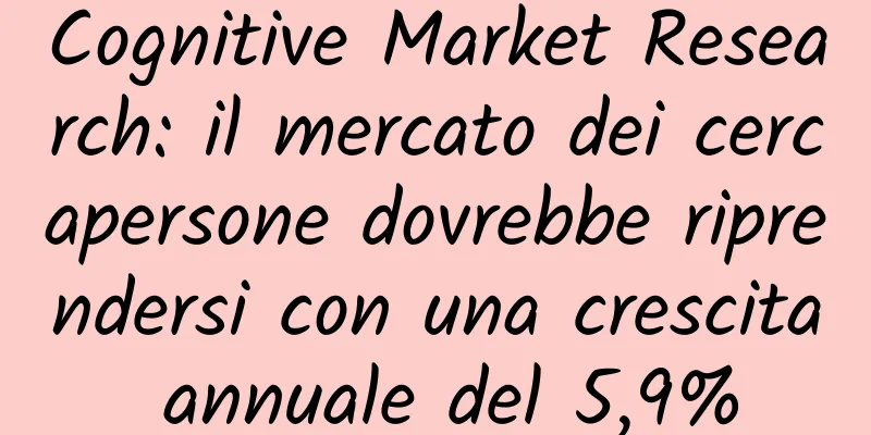 Cognitive Market Research: il mercato dei cercapersone dovrebbe riprendersi con una crescita annuale del 5,9%