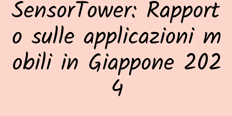SensorTower: Rapporto sulle applicazioni mobili in Giappone 2024