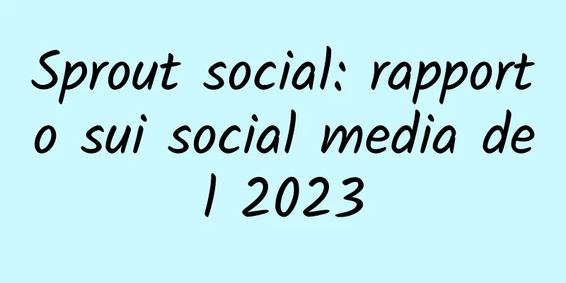 Sprout social: rapporto sui social media del 2023