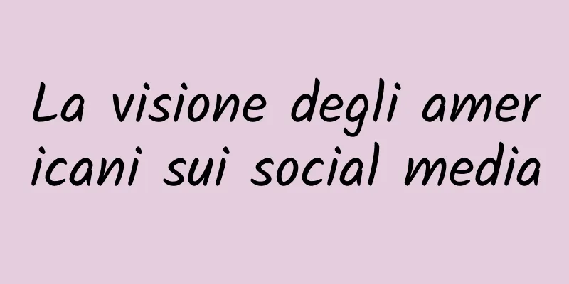 La visione degli americani sui social media