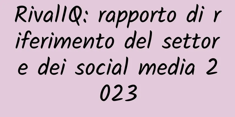 RivalIQ: rapporto di riferimento del settore dei social media 2023