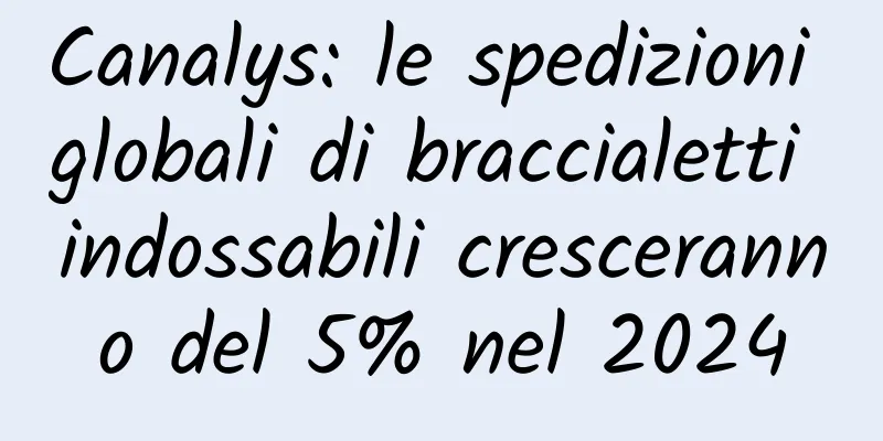 Canalys: le spedizioni globali di braccialetti indossabili cresceranno del 5% nel 2024