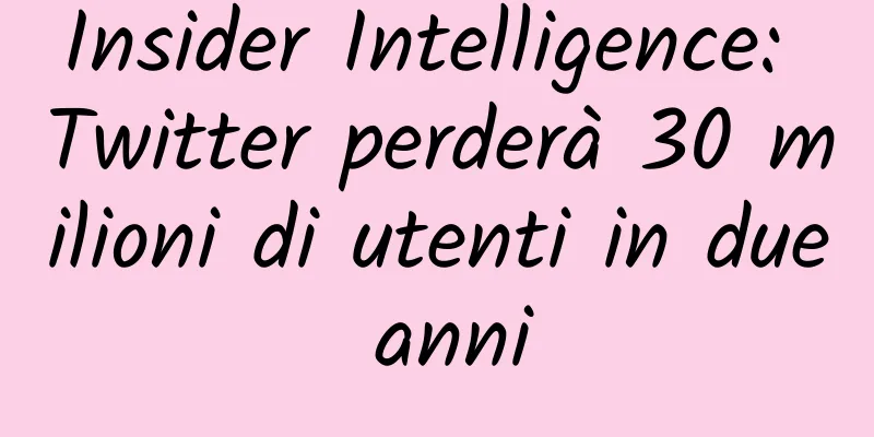 Insider Intelligence: Twitter perderà 30 milioni di utenti in due anni