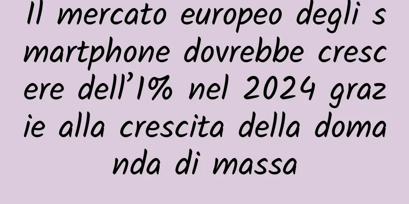 Il mercato europeo degli smartphone dovrebbe crescere dell’1% nel 2024 grazie alla crescita della domanda di massa