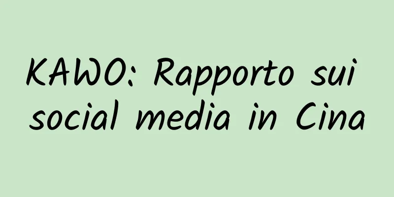 KAWO: Rapporto sui social media in Cina