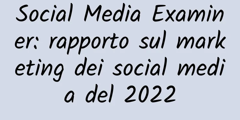 Social Media Examiner: rapporto sul marketing dei social media del 2022