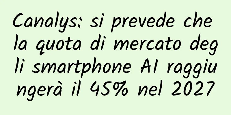 Canalys: si prevede che la quota di mercato degli smartphone AI raggiungerà il 45% nel 2027