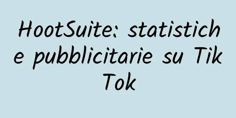 HootSuite: statistiche pubblicitarie su TikTok