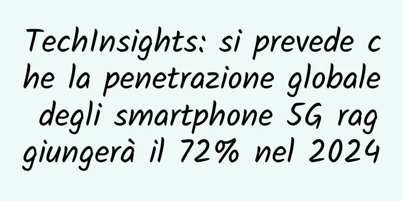 TechInsights: si prevede che la penetrazione globale degli smartphone 5G raggiungerà il 72% nel 2024