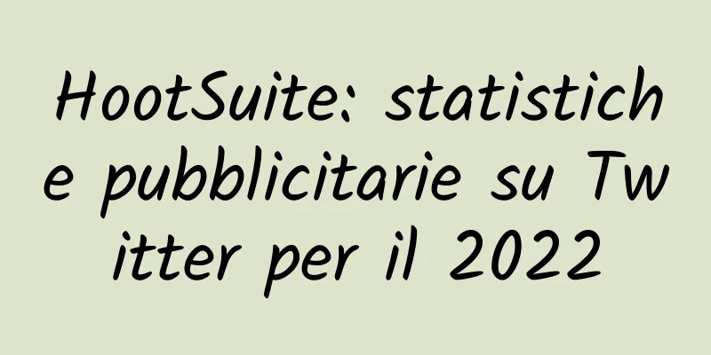 HootSuite: statistiche pubblicitarie su Twitter per il 2022