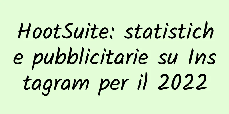 HootSuite: statistiche pubblicitarie su Instagram per il 2022