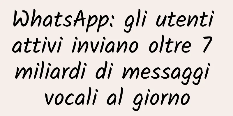 WhatsApp: gli utenti attivi inviano oltre 7 miliardi di messaggi vocali al giorno