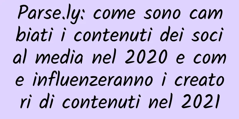 Parse.ly: come sono cambiati i contenuti dei social media nel 2020 e come influenzeranno i creatori di contenuti nel 2021