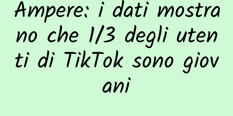 Ampere: i dati mostrano che 1/3 degli utenti di TikTok sono giovani