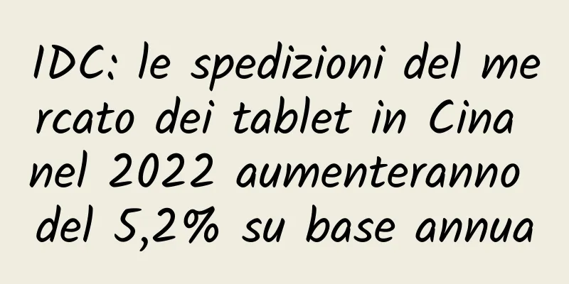 IDC: le spedizioni del mercato dei tablet in Cina nel 2022 aumenteranno del 5,2% su base annua
