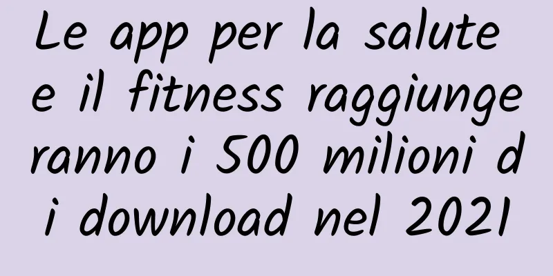 Le app per la salute e il fitness raggiungeranno i 500 milioni di download nel 2021