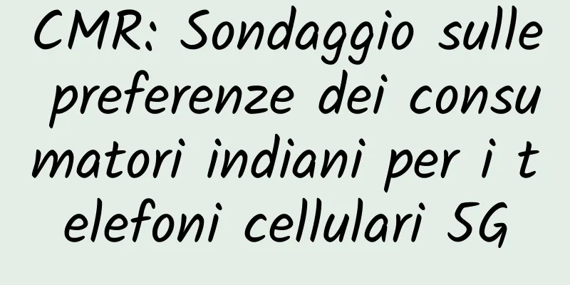 CMR: Sondaggio sulle preferenze dei consumatori indiani per i telefoni cellulari 5G