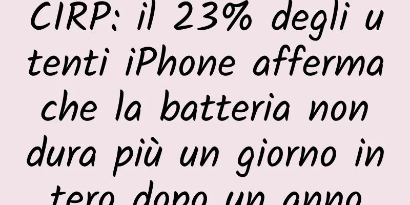CIRP: il 23% degli utenti iPhone afferma che la batteria non dura più un giorno intero dopo un anno