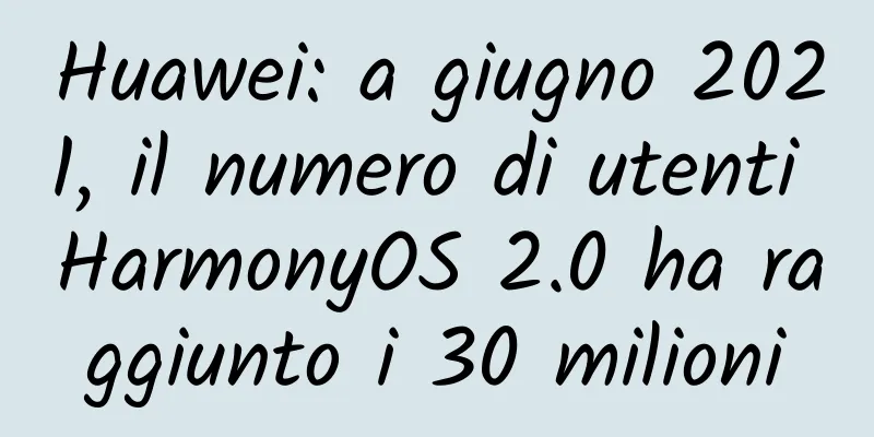 Huawei: a giugno 2021, il numero di utenti HarmonyOS 2.0 ha raggiunto i 30 milioni