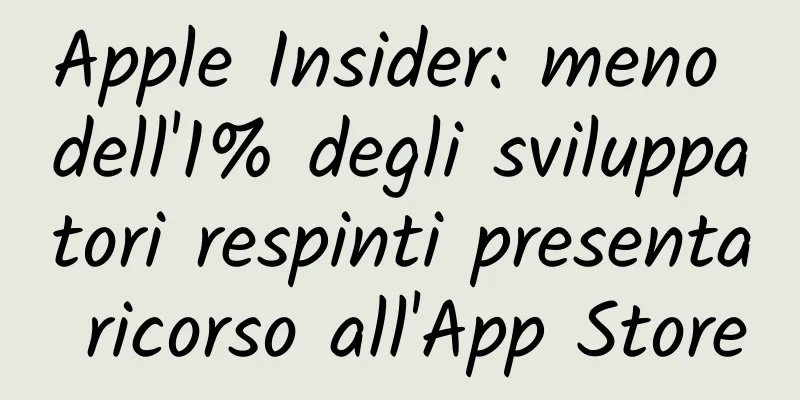 Apple Insider: meno dell'1% degli sviluppatori respinti presenta ricorso all'App Store