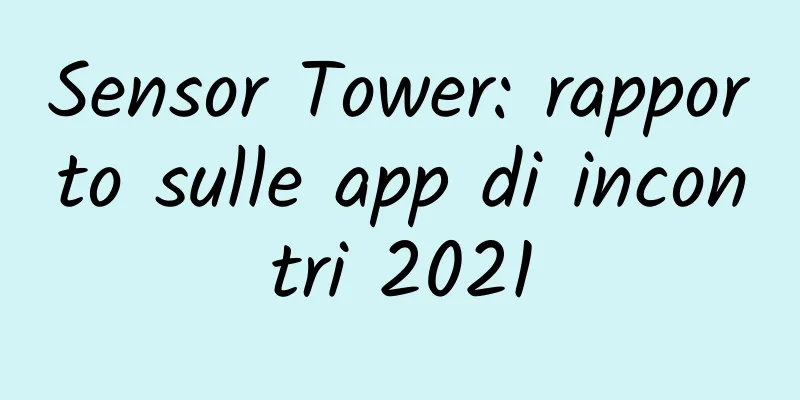 Sensor Tower: rapporto sulle app di incontri 2021