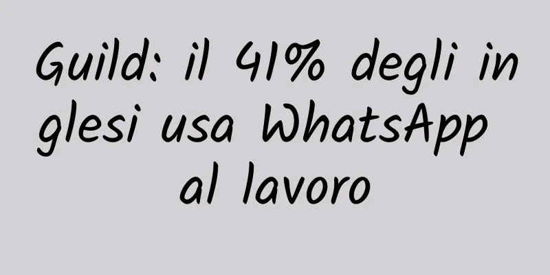 Guild: il 41% degli inglesi usa WhatsApp al lavoro