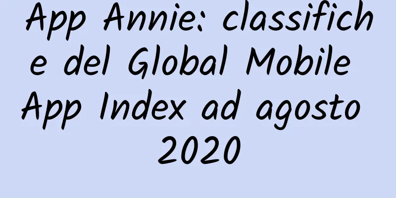 App Annie: classifiche del Global Mobile App Index ad agosto 2020