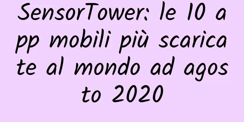 SensorTower: le 10 app mobili più scaricate al mondo ad agosto 2020