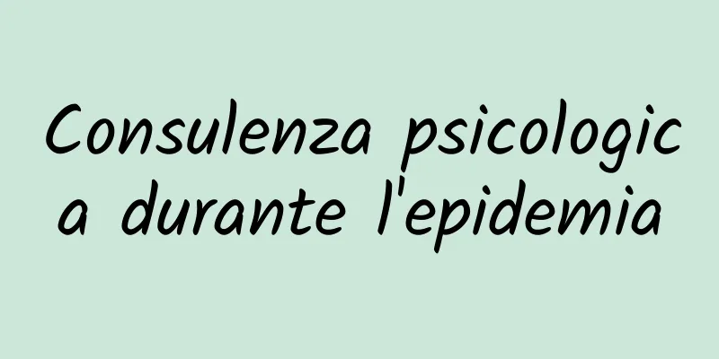 Consulenza psicologica durante l'epidemia