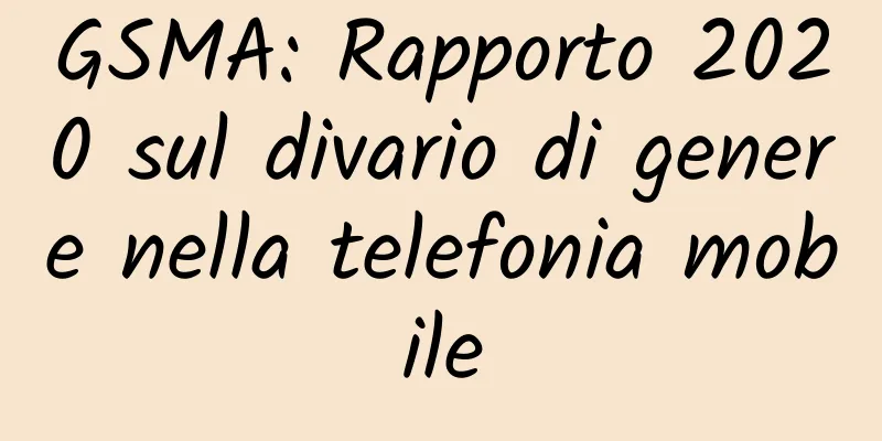 GSMA: Rapporto 2020 sul divario di genere nella telefonia mobile