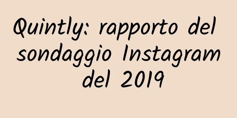 Quintly: rapporto del sondaggio Instagram del 2019
