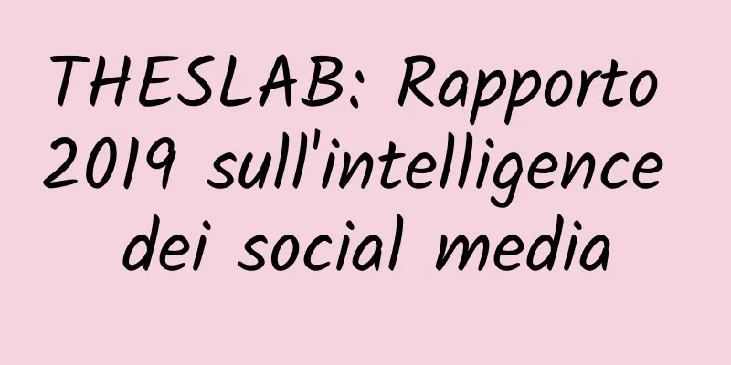 THESLAB: Rapporto 2019 sull'intelligence dei social media