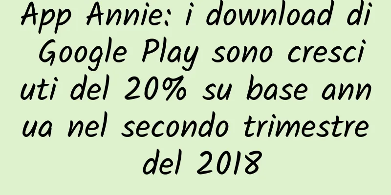 App Annie: i download di Google Play sono cresciuti del 20% su base annua nel secondo trimestre del 2018