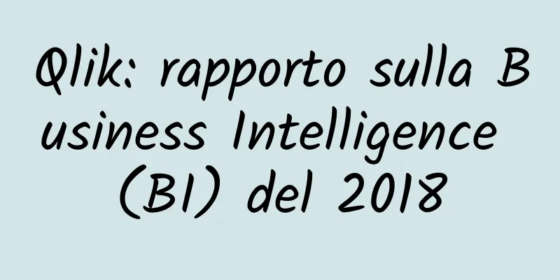 Qlik: rapporto sulla Business Intelligence (BI) del 2018