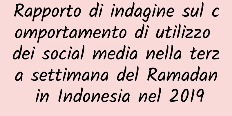 Rapporto di indagine sul comportamento di utilizzo dei social media nella terza settimana del Ramadan in Indonesia nel 2019