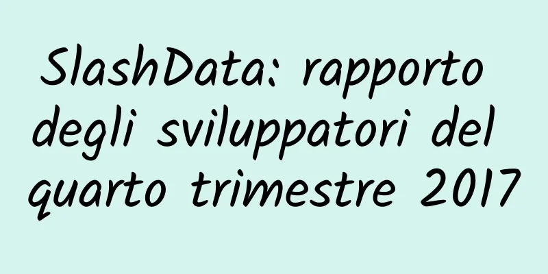SlashData: rapporto degli sviluppatori del quarto trimestre 2017