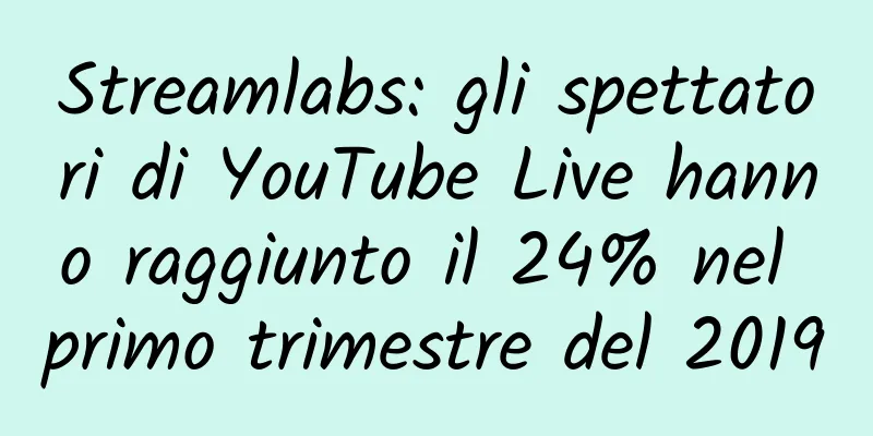 Streamlabs: gli spettatori di YouTube Live hanno raggiunto il 24% nel primo trimestre del 2019