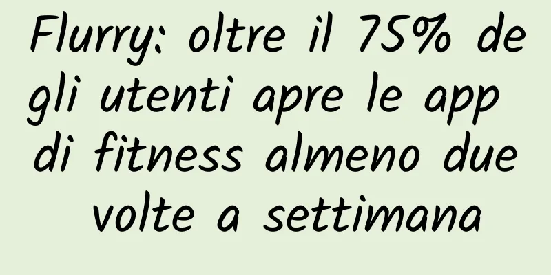 Flurry: oltre il 75% degli utenti apre le app di fitness almeno due volte a settimana