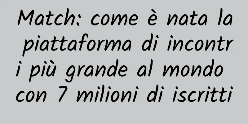 Match: come è nata la piattaforma di incontri più grande al mondo con 7 milioni di iscritti